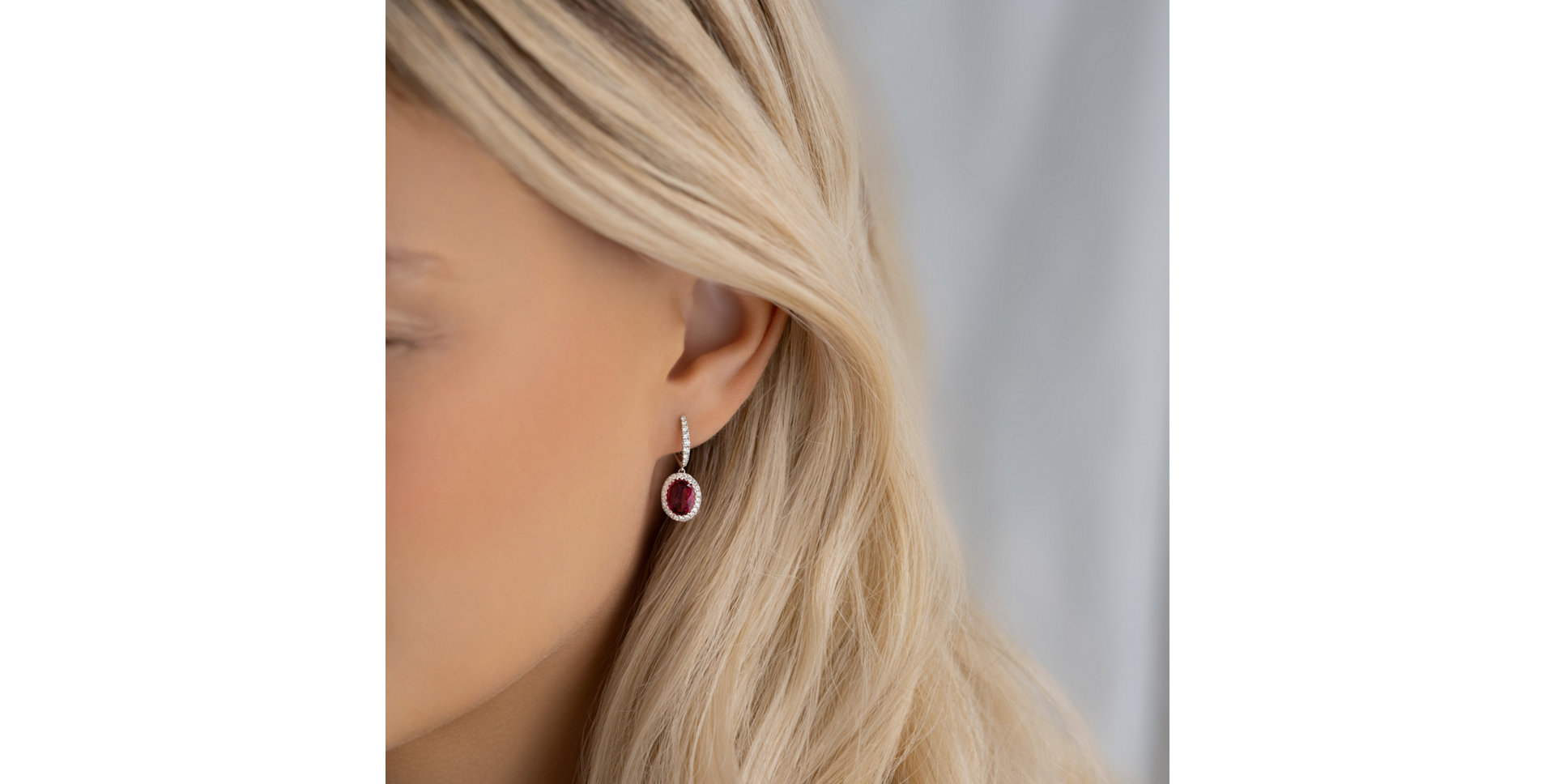 Náušnice s diamanty a turmalínem Sweet Charm