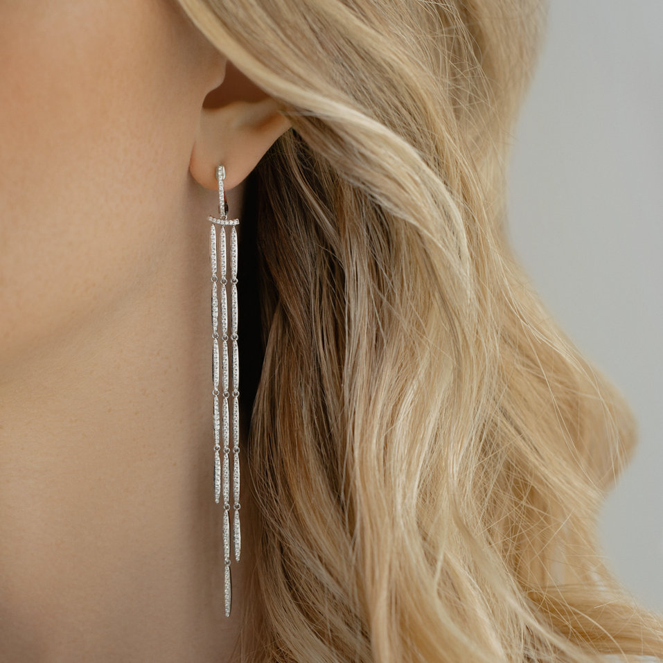 Náušnice s diamanty Anitha