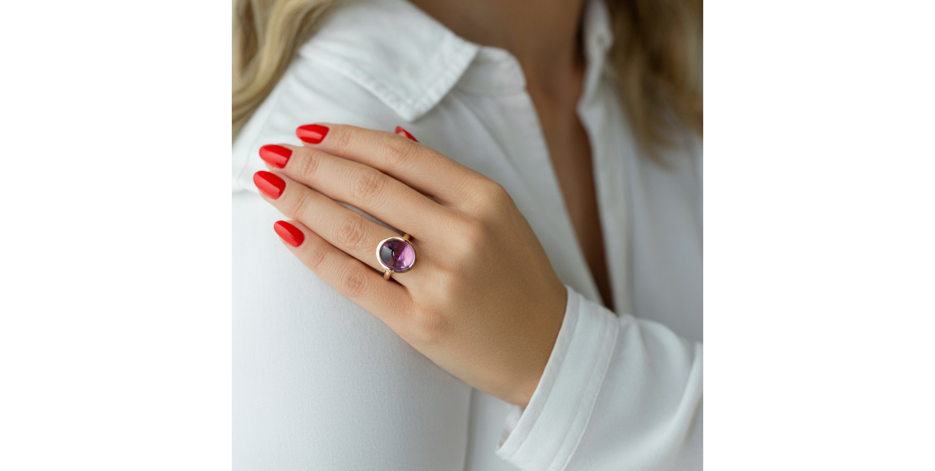 Prsten s quartzem diamanty Fairytale Drop