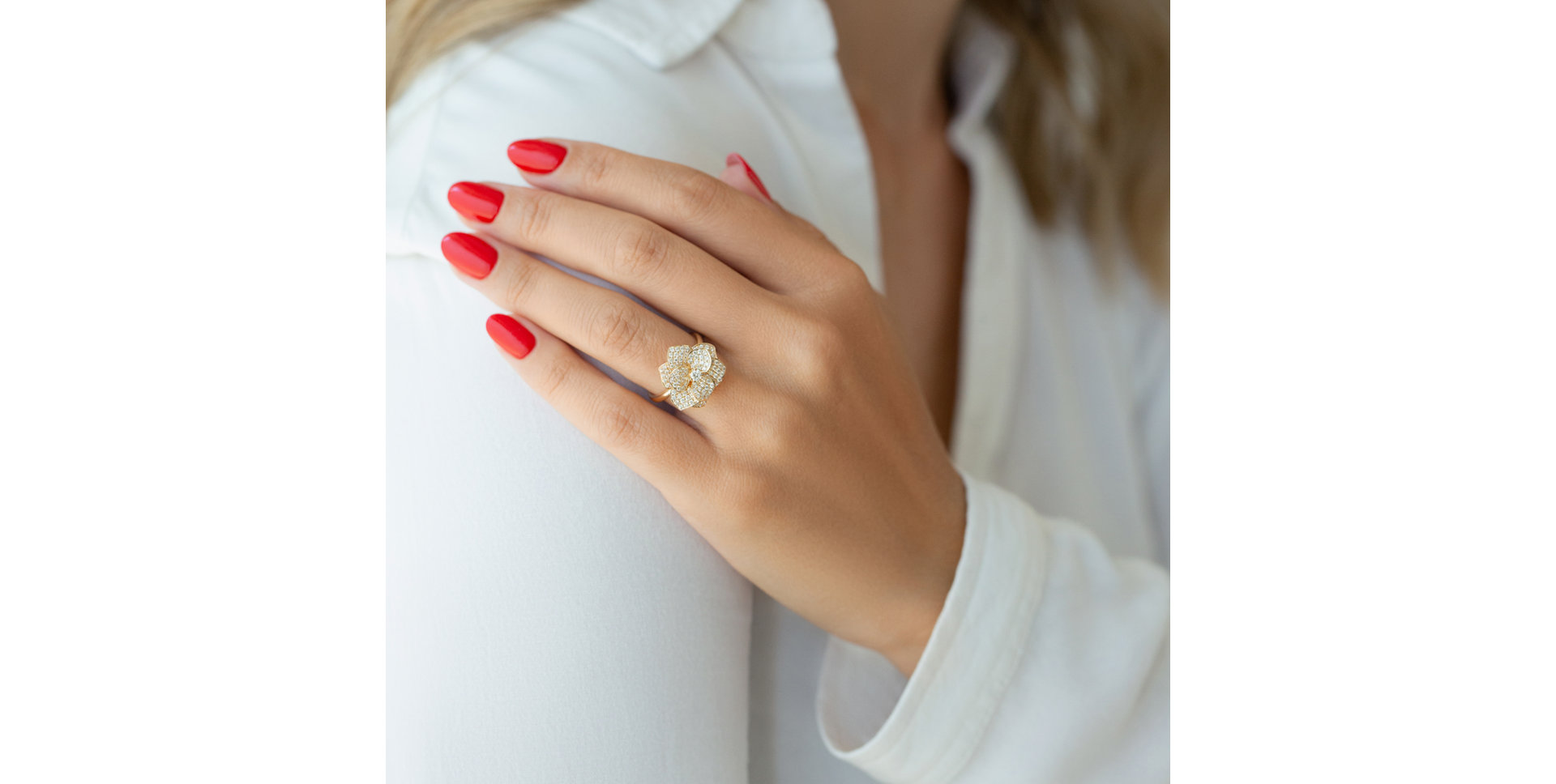 Prsten s diamanty Blooming Desire