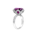 Prsten s diamanty a rhodolitem Fire of Life4