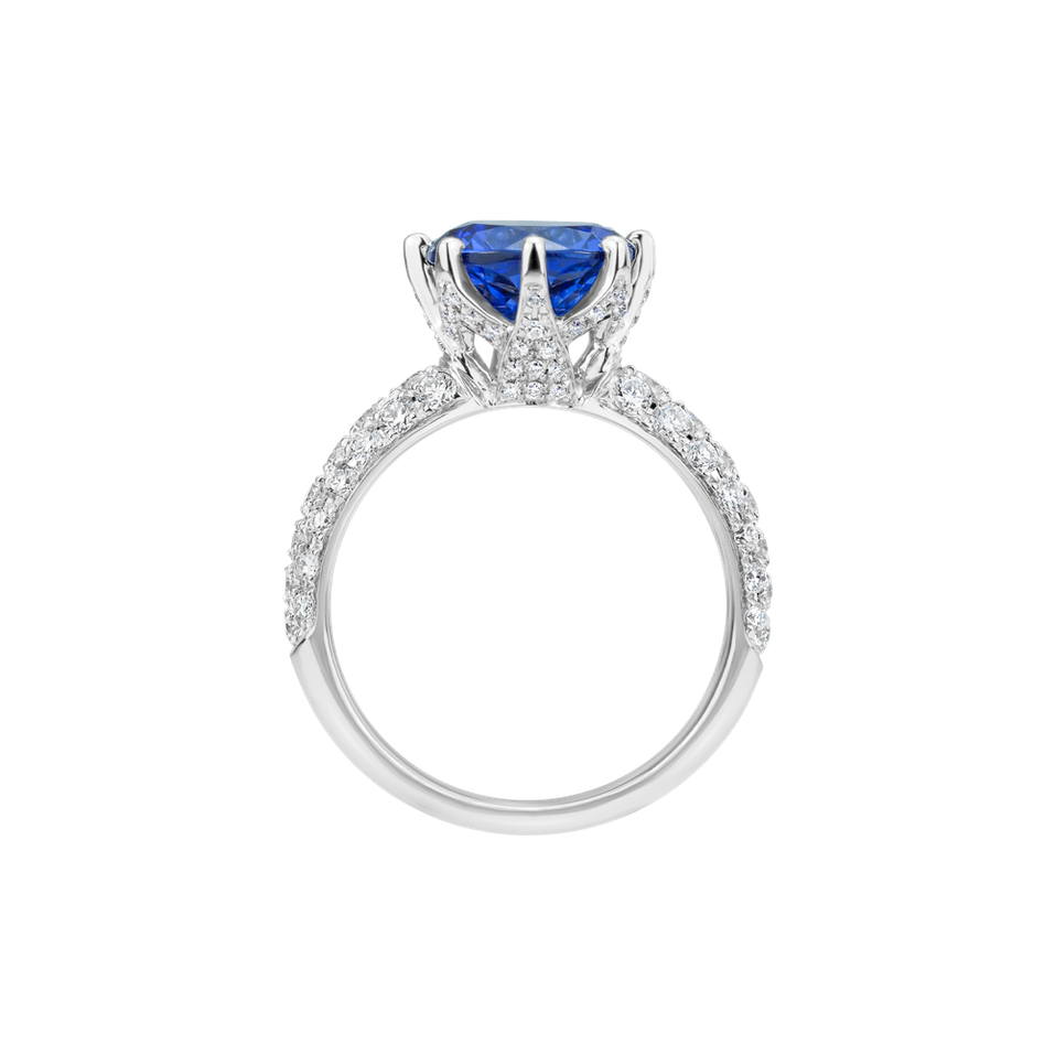 Prsten s diamanty a tanzanitem Adorned Soul