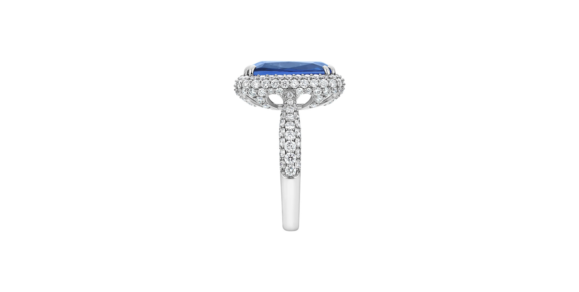 Prsten s diamanty a tanzanitem Ocean Depth
