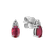 Náušnice s rubínem a diamanty Mystery Secrets3