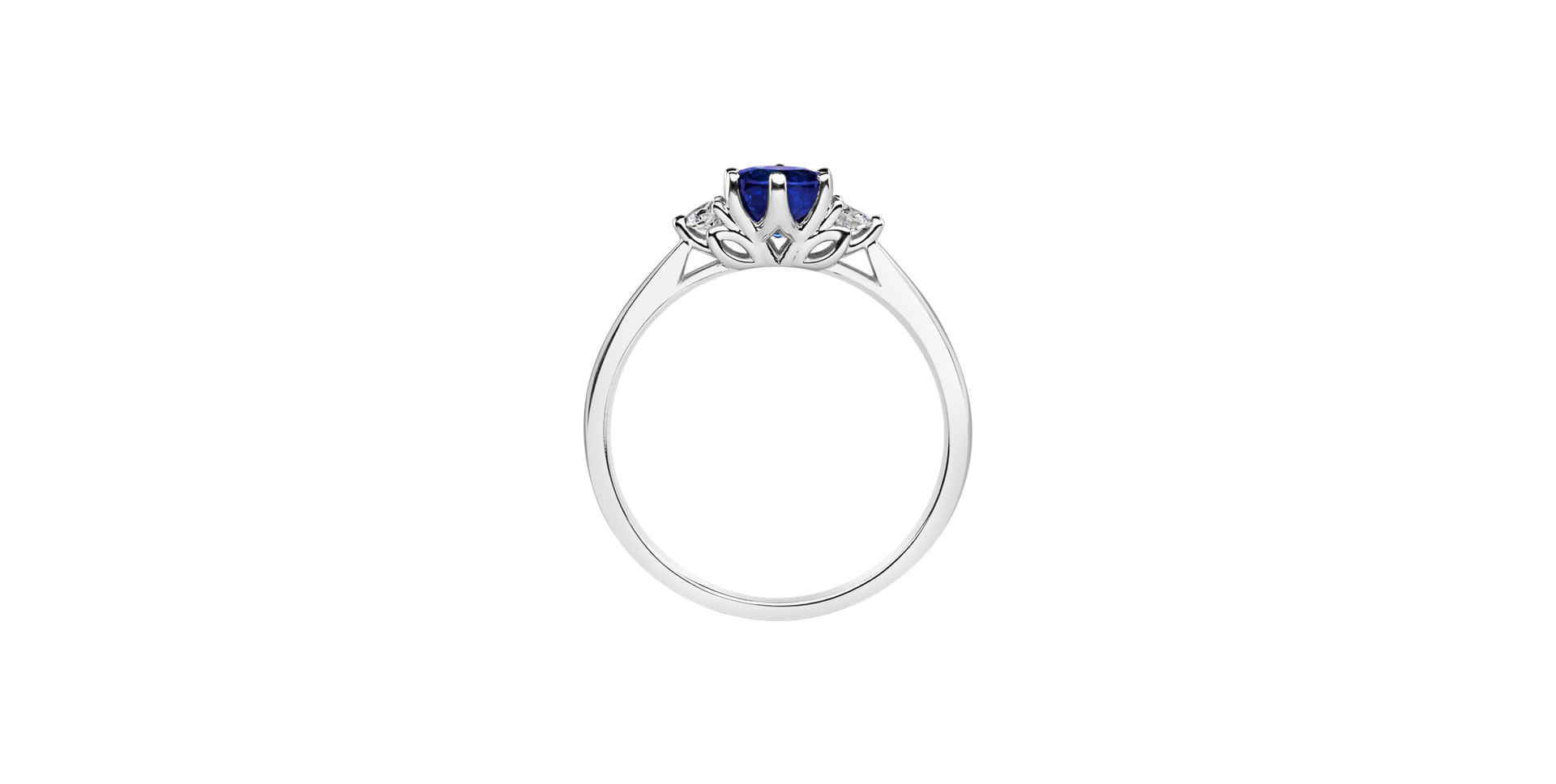 Prsten se safírem a diamanty Midnight Serenity