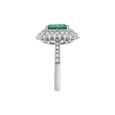 Prsten se smaragdem a diamanty Wonder Princess
