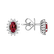 Náušnice s rubínem a diamanty Princess Sparkle3