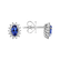 Náušnice s tanzanitem a diamanty Princess Sparkle3
