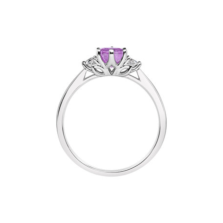 Prsten s safírem a diamanty Midnight Serenity