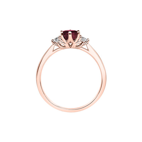 Prsten s rubínem a diamanty Midnight Serenity