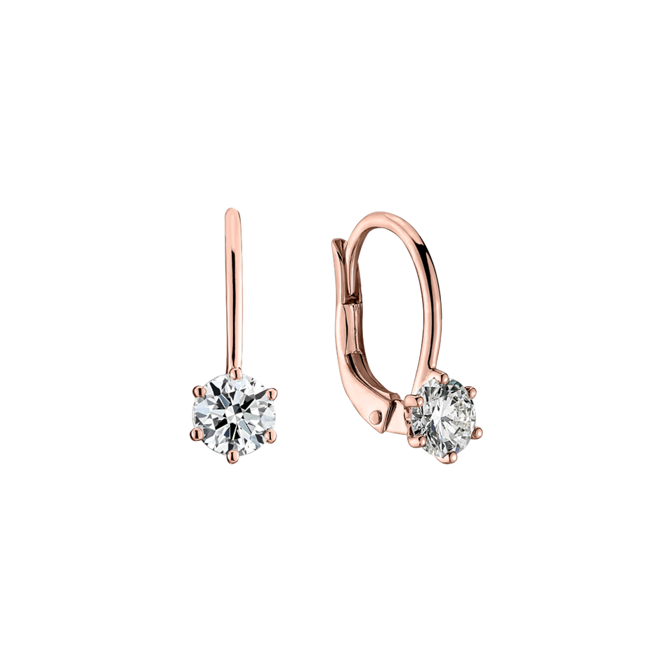 náušnice  s diamantmi Everyday Glow