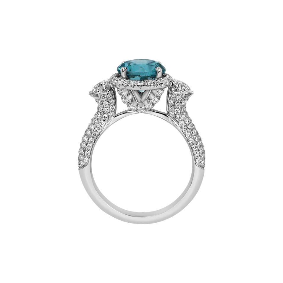 Prsten s turmalínem a diamanty Nicolina