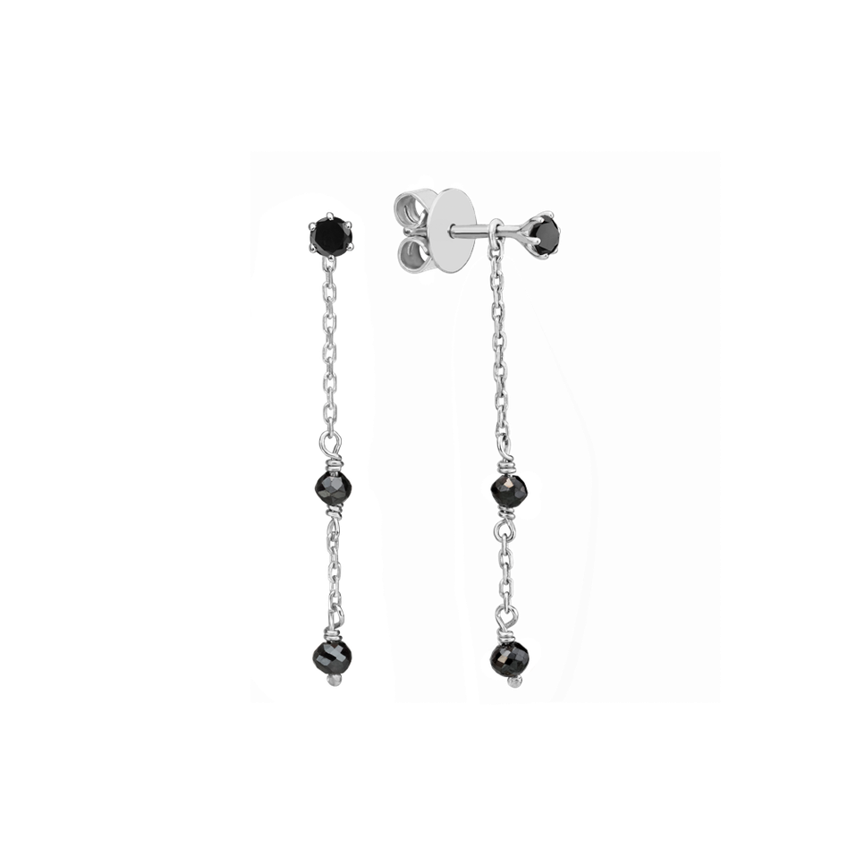 Náušnice s diamanty Glance of Night