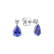 Náušnice s diamantem a tanzanitem Galatea3