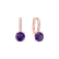 Náušnice s diamanty a ametystem Carlo3