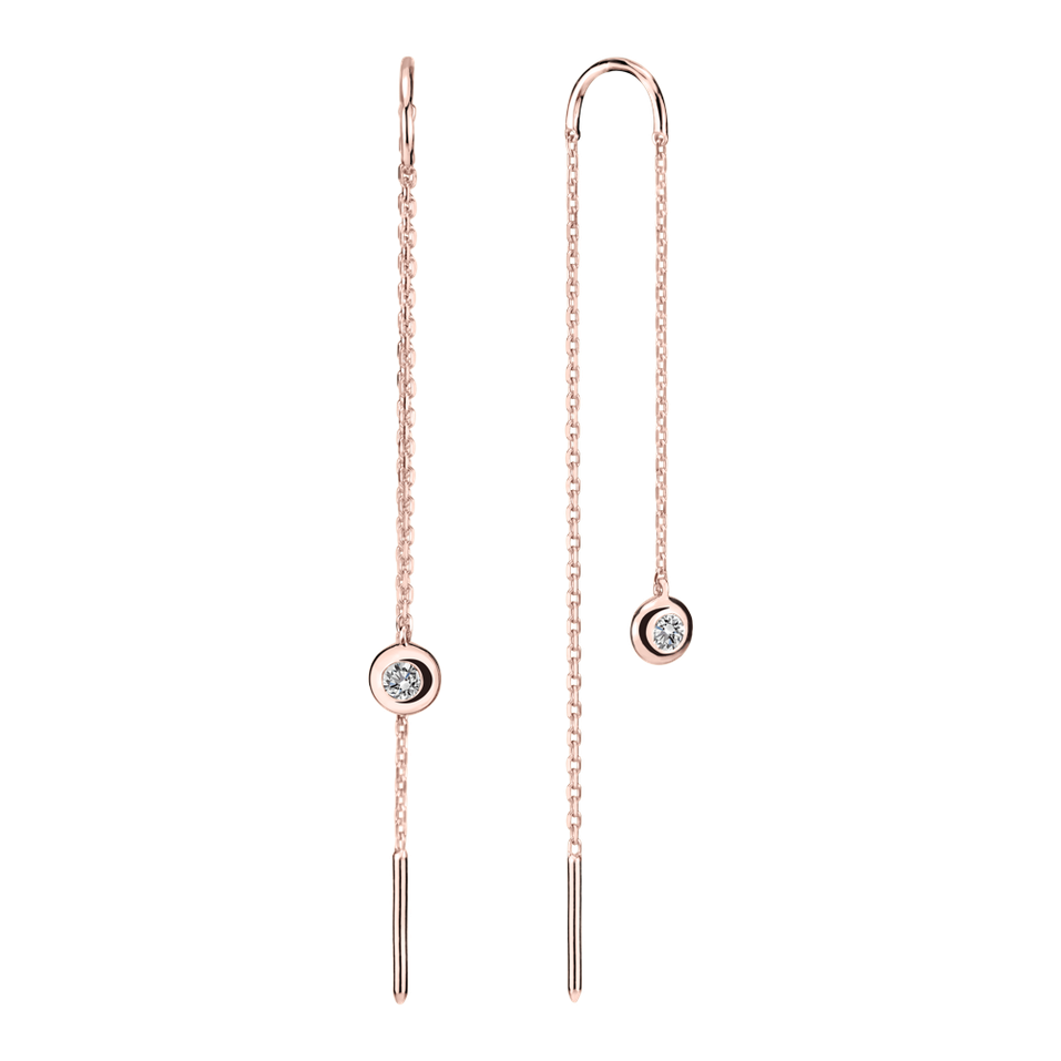 Náušnice s diamantem Thazen