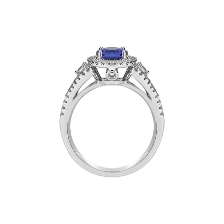 Prsten s diamanty a tanzanitem Francoise