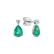 Náušnice s diamantem a smaragdem Galatea3