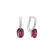 Náušnice s diamanty a rhodolitem Lucrezia3