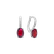 Náušnice s diamanty a rubínem Lucrezia3