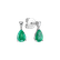 Náušnice s diamantem a smaragdem Whispers of Avalon3