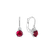Náušnice s diamantem a rubínem Lux3