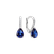 Náušnice s diamanty a safírem Tearfall3