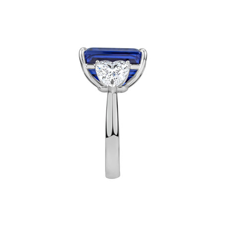 Prsten s diamanty a tanzanitem Egbert