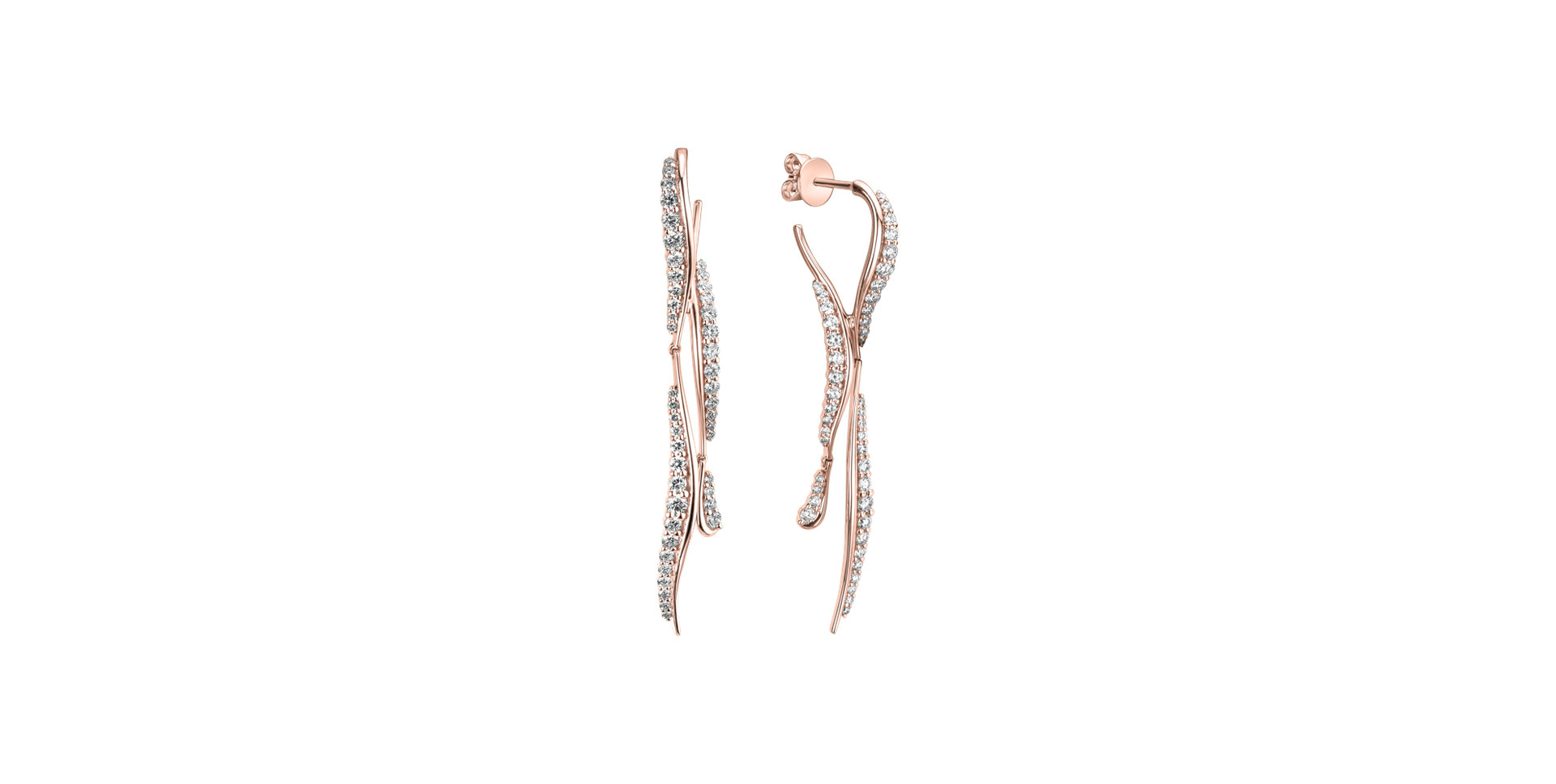 Náušnice s diamanty Aurora Falls