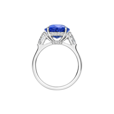 Prsten s diamanty a tanzanitem Elvianne