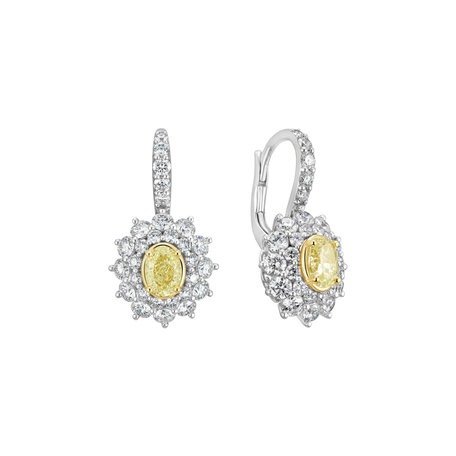 Náušnice s diamanty Soleil Royale