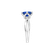 Prsten s diamanty a tanzanitem Hollow Moon3