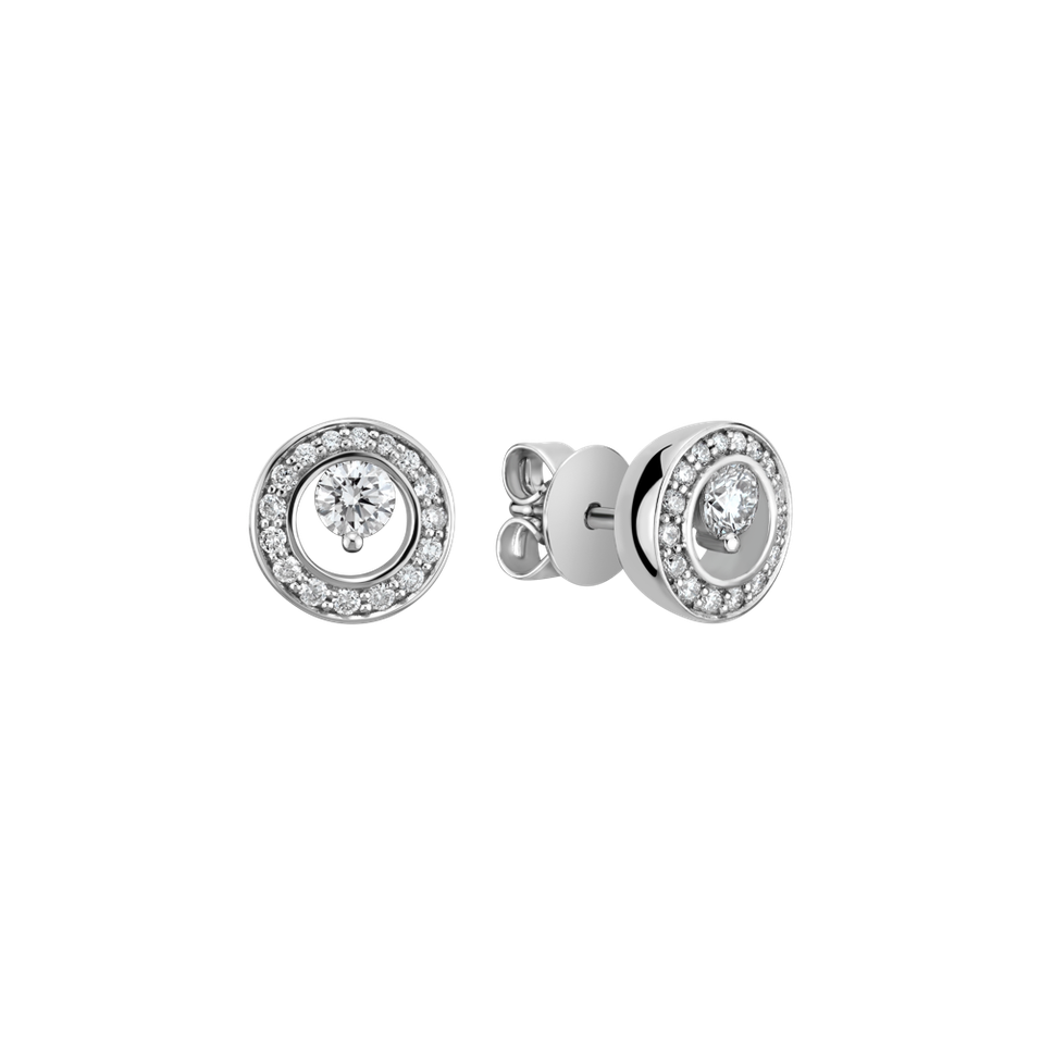 Náušnice s diamanty Hidden Circle