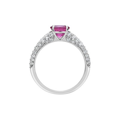 Prsten s diamanty a spinelem Spark the Night