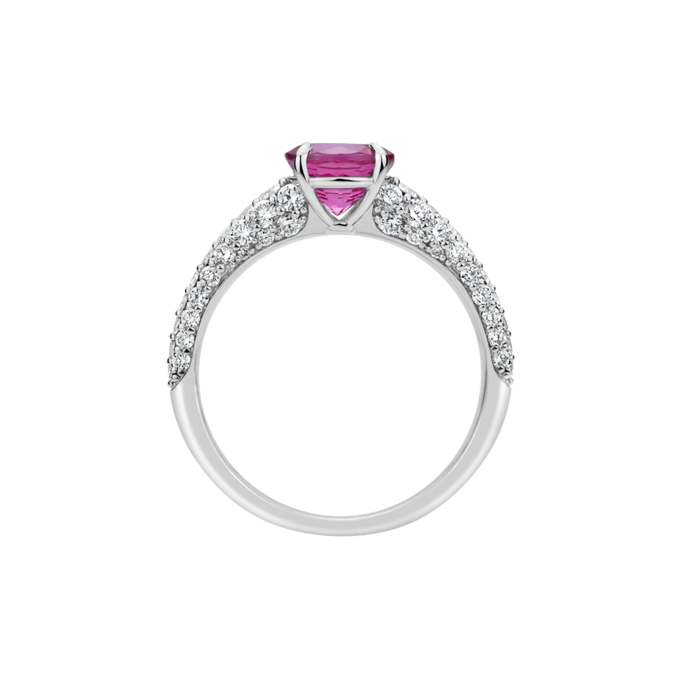 Prsten s diamanty a spinelem Spark the Night