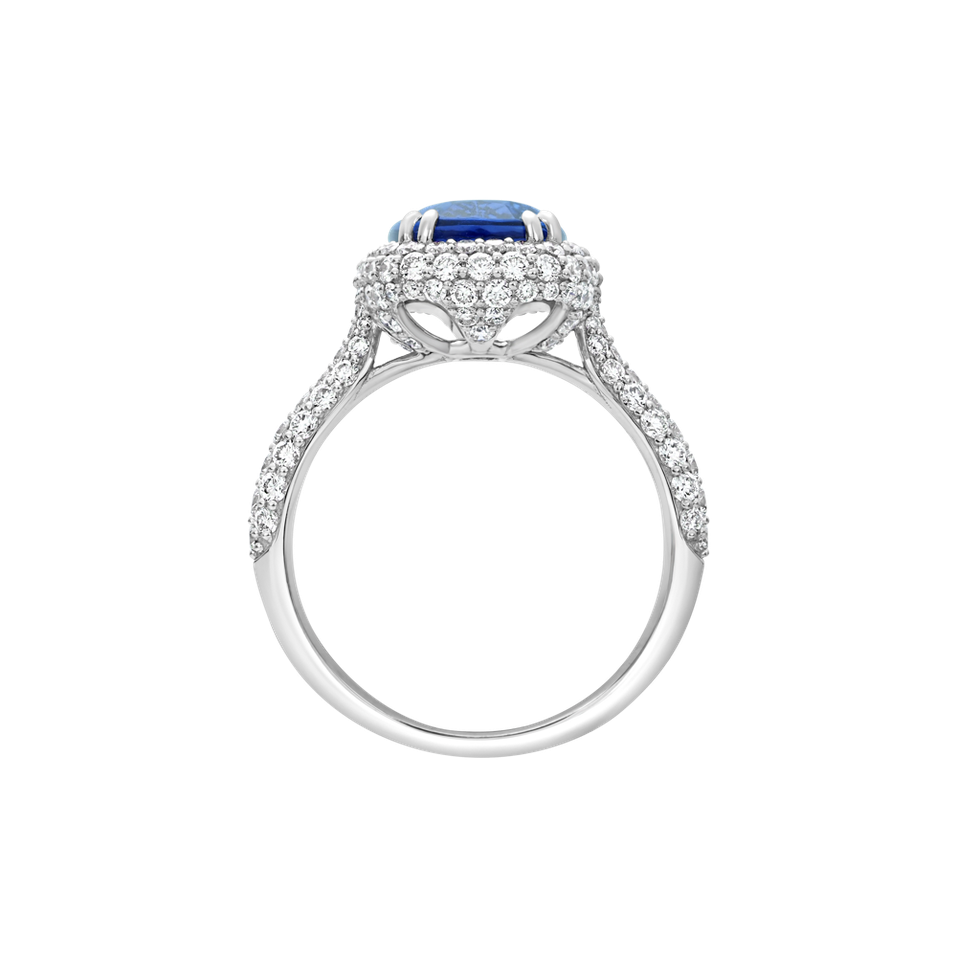Prsten s diamanty a tanzanitem Ocean Depth