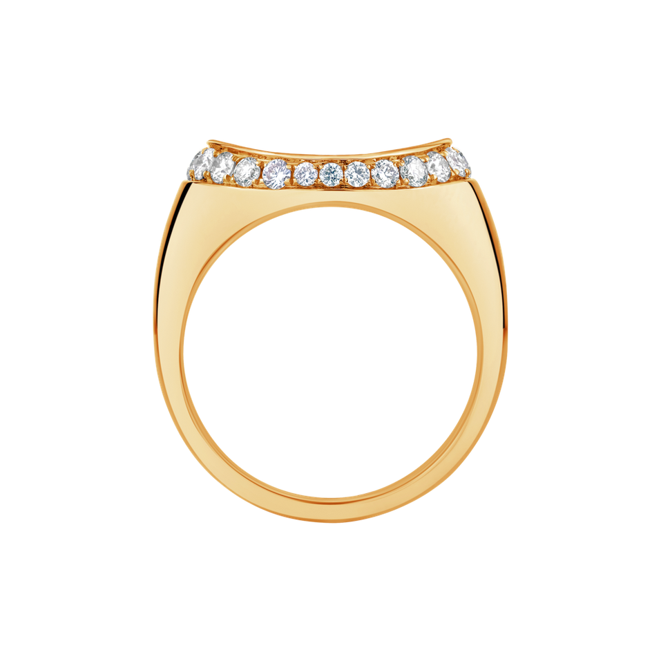 Prsten s diamanty Signet