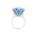 Prsten s diamanty a topazem Ice Blossom3