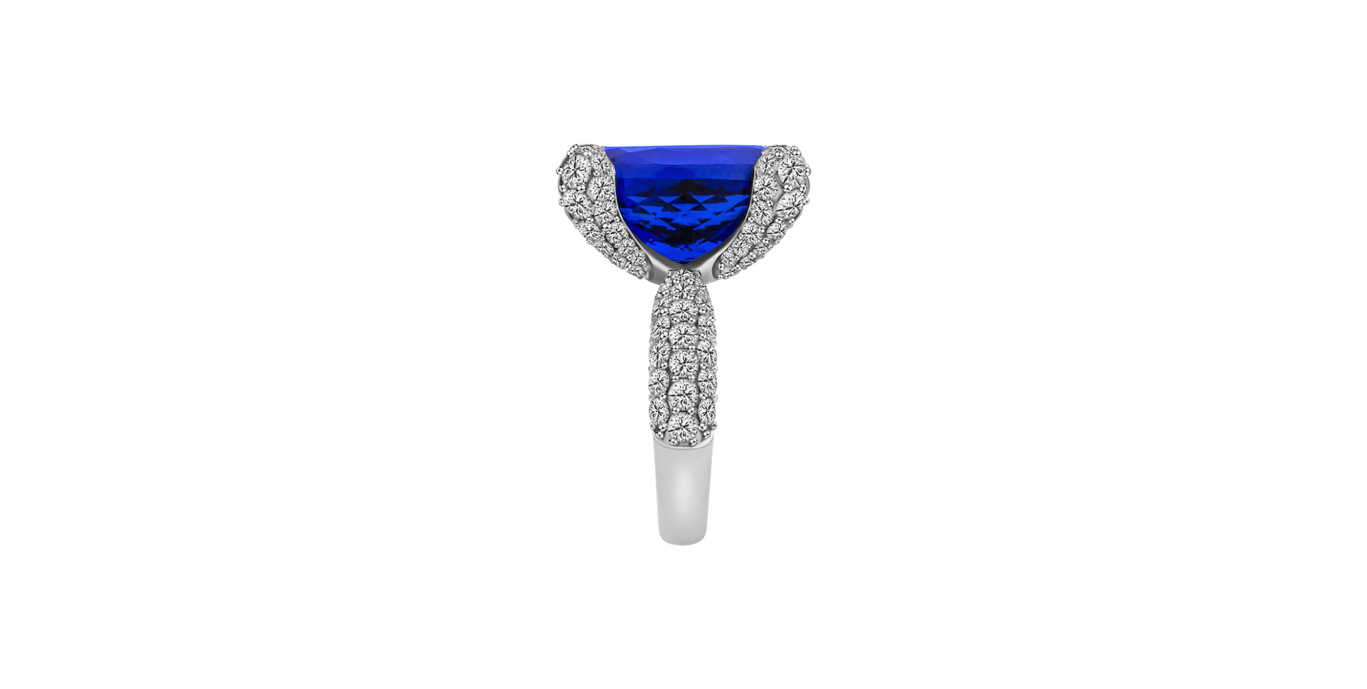 Prsten s diamanty a tanzanitem Enchanted Depths