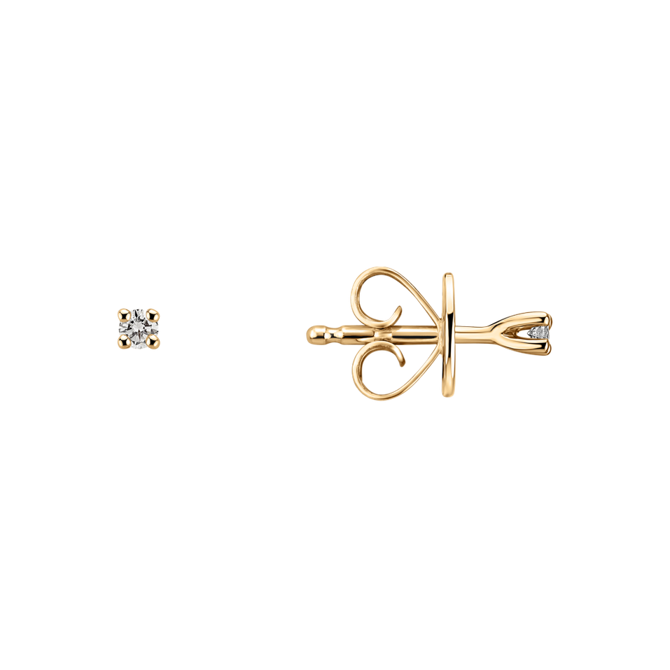 Náušnice s diamantem Star Celebration