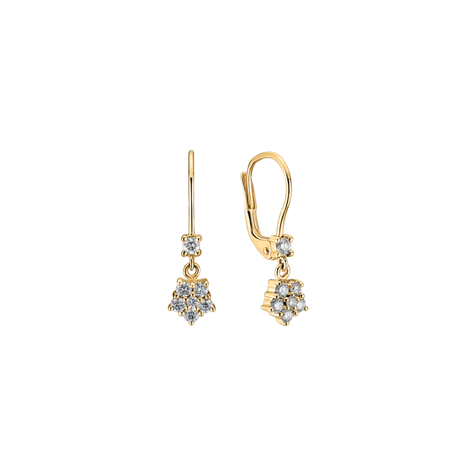 Náušnice s diamanty Heartfelt Tenderness