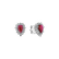 Náušnice s rubínem a diamanty Red Passion3