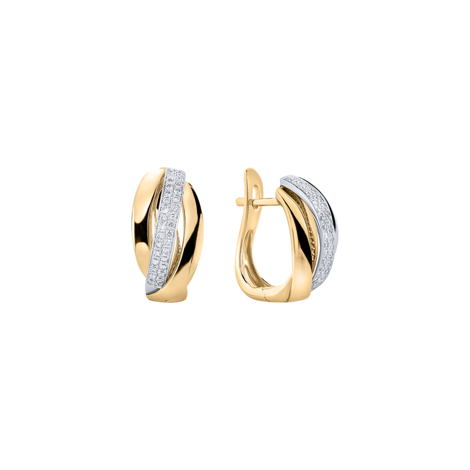 Náušnice s diamanty Charming Ray