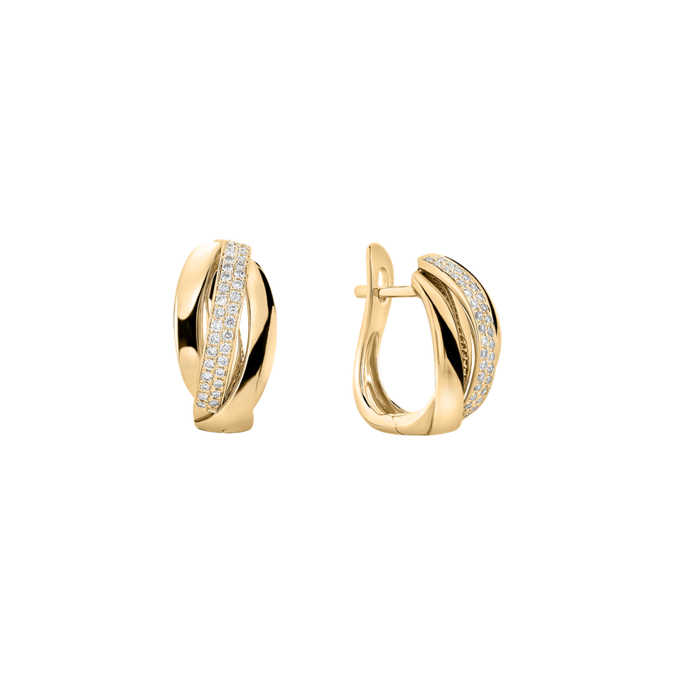 Náušnice s diamanty Charming Ray