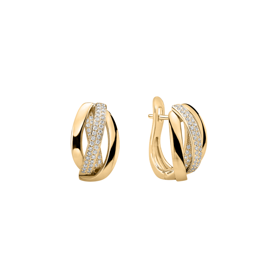 Náušnice s diamanty Charming Ray