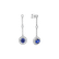Náušnice s diamanty a tanzanitem Monarchy Symphony3