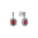 Náušnice s rubínem a diamanty Crimson Luck3