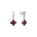 Náušnice s diamanty a rubíny Fire Clover3